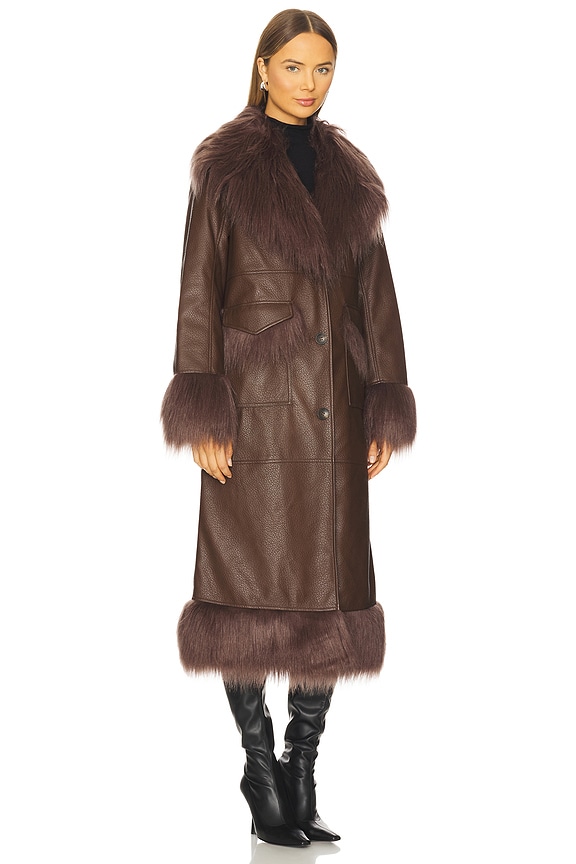 view 2 of 3 Panama Coat in Dark Sepia & Fudge