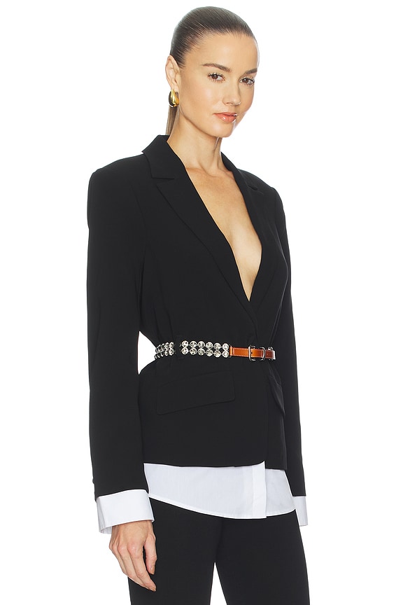 view 2 of 4 CHAQUETA VITTORIA in Black & White