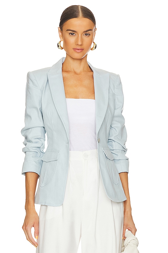 Cinq a Sept Louisa Jacket in Baby Blue | REVOLVE