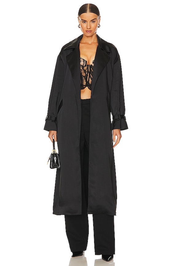 view 2 of 4 Jayla Trench in Black