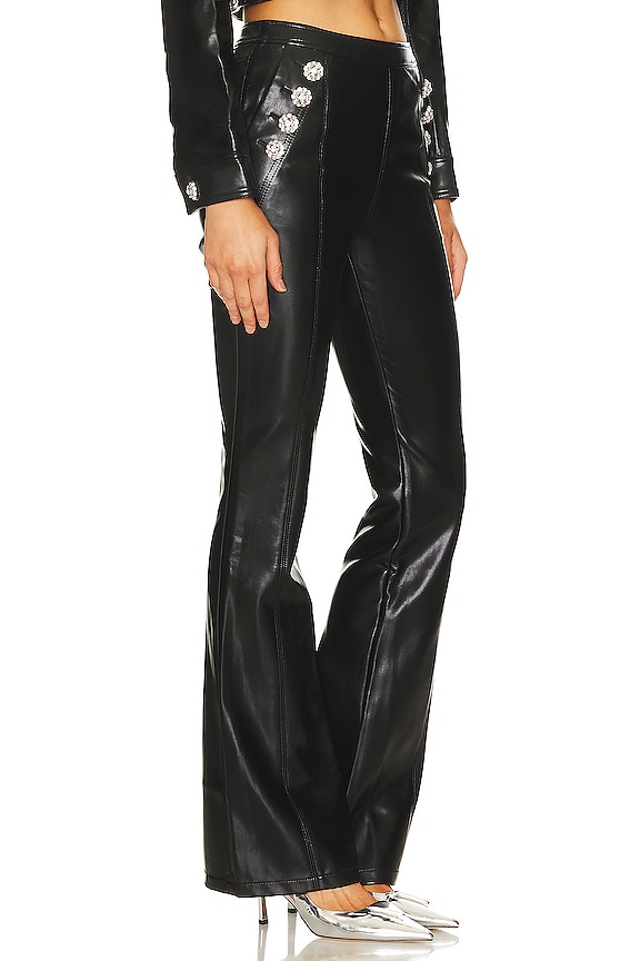 view 2 of 5 PANTALON IMITATION CUIR SUZETTE in Black