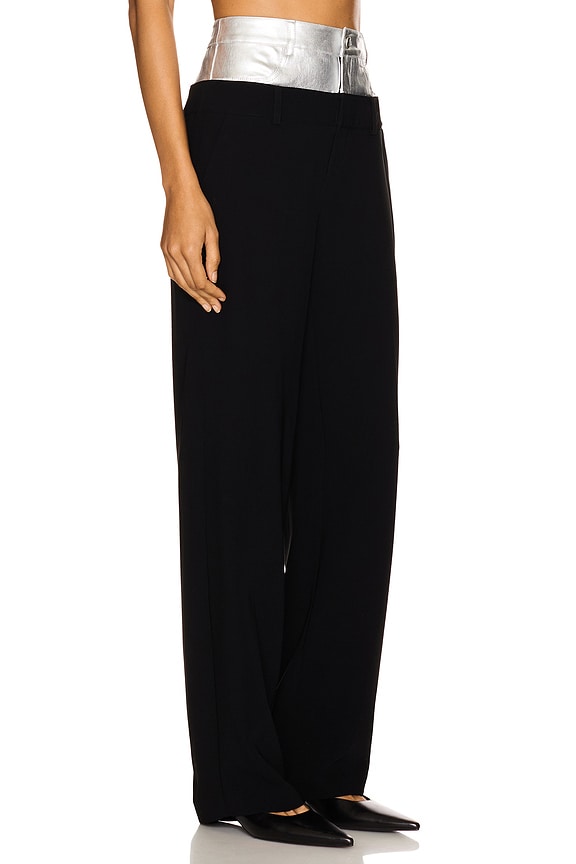 view 2 of 6 Metallic Dionne Pant in Black & Silver