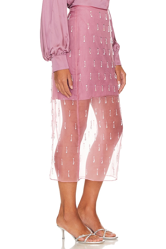 view 2 of 5 JUPE AVEC GOUTTES CRISTAL MARTA in Faded Violet