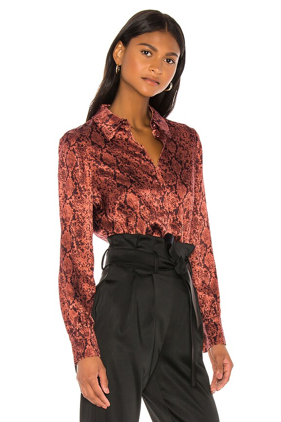 view 2 of 4 Python Blouse in Rosewood