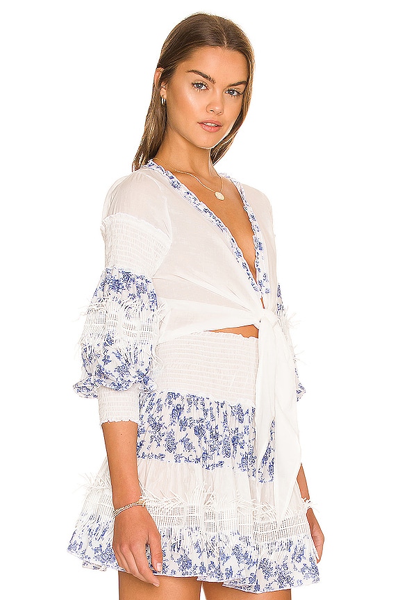 view 2 of 4 ТОП FRINGE WRAP in Print