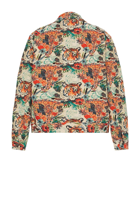 view 2 of 4 BLOUSON TRUCKER STONE WASH in Jacquard