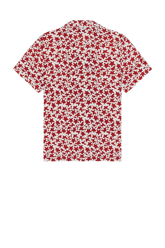 view 2 of 3 All Over Digital Camp Shirt in Red & Blue