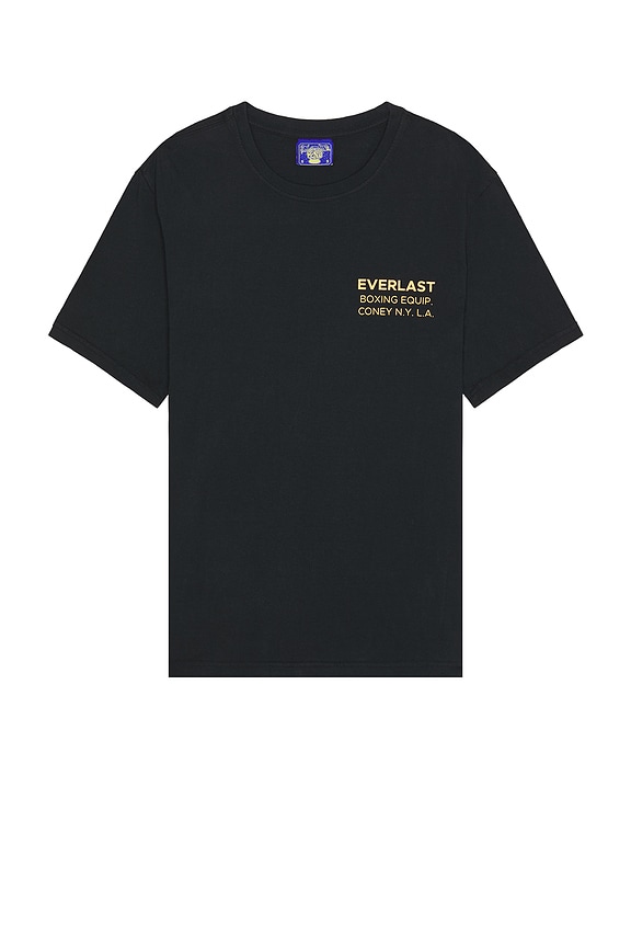 view 2 of 3 x Everlast Lover Garment Dyed Semi Crop Tee in Pirate Black