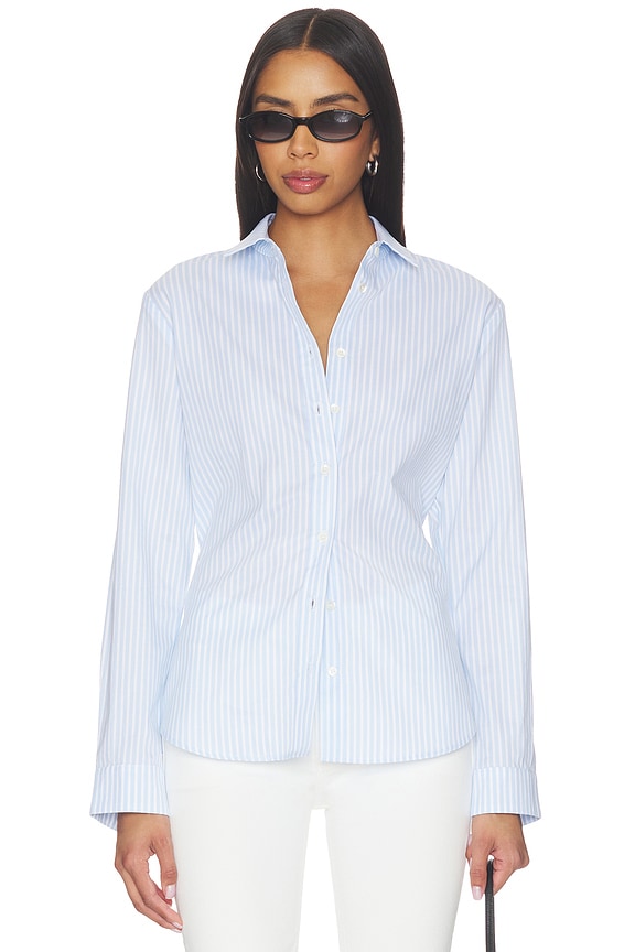 view 1 of 4 The Classic Shirt in Coastal Stripe