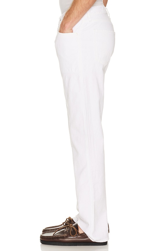 view 2 of 5 Elijah in Stretch Linen Jeans in White