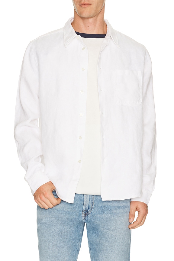 view 1 of 4 Single Pocket Work Shirt in White