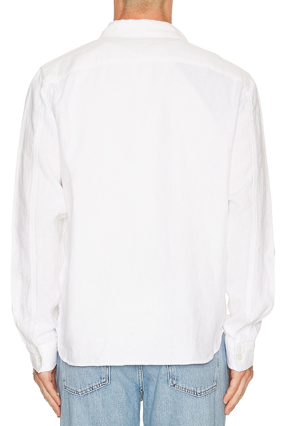 view 2 of 4 Single Pocket Work Shirt in White