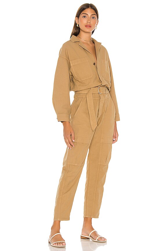 view 2 of 3 Willa Utility Jumpsuit in Brown Sugar