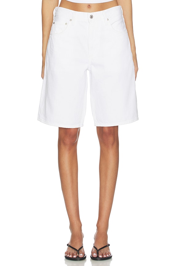 view 1 of 6 Court Denim Short in Soft White