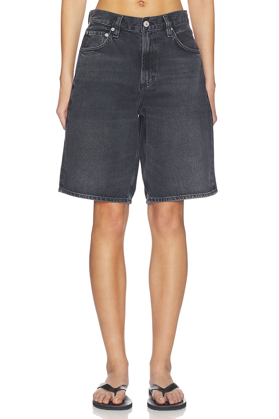 view 1 of 6 Court Denim Short in Vintage Black
