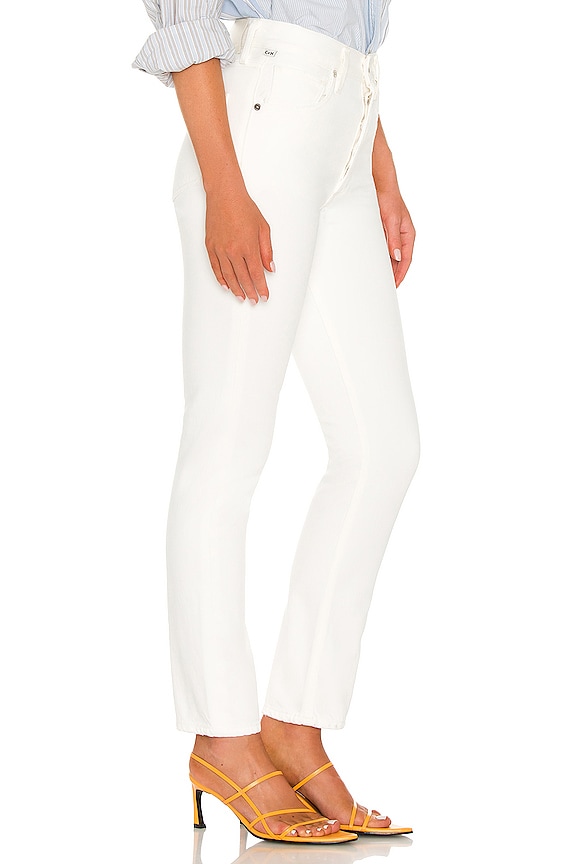 view 2 of 4 JEAN DROIT TAILLE HAUTE CHARLOTTE in Porcelain