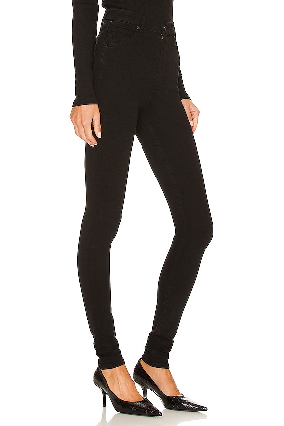 view 2 of 4 Chrissy High Rise Long in Plush Black