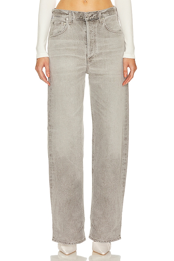 view 2 of 5 Ayla Baggy Cuffed Crop in Quartz Grey