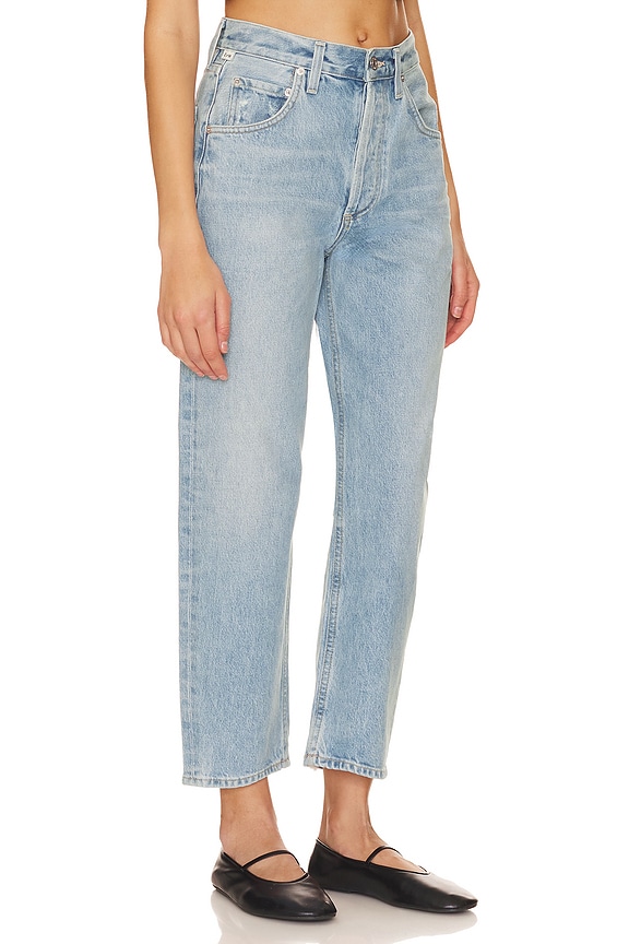 view 2 of 4 Dahlia Bow Leg Baby Roll Jeans in Ribbon