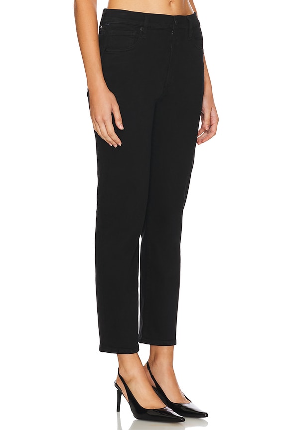 view 2 of 6 Caia High Rise Straight Jeans in Plush Black