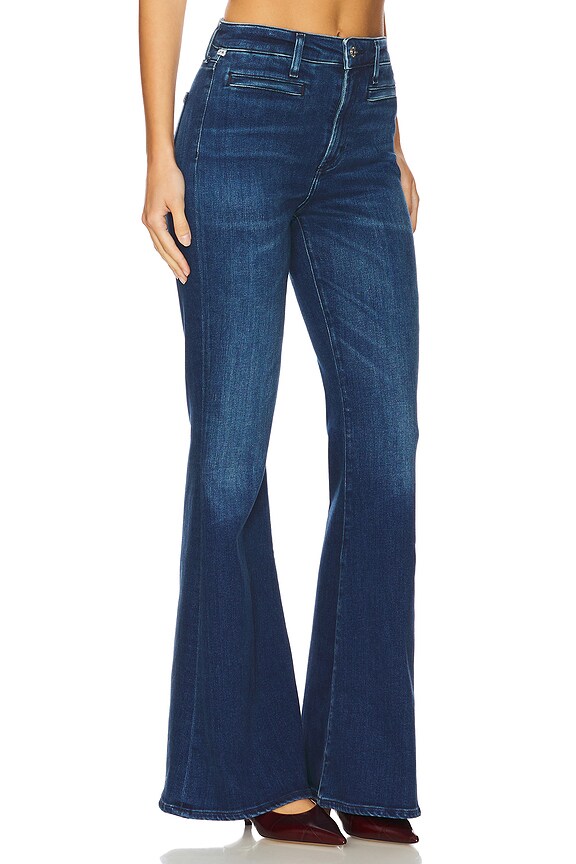 view 2 of 6 Lilah Flare With Welt Pocket Jeans in Marvita