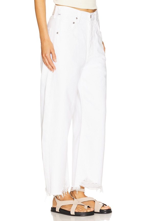 view 2 of 6 Ayla Undone Hem Crop Jeans in Harlow