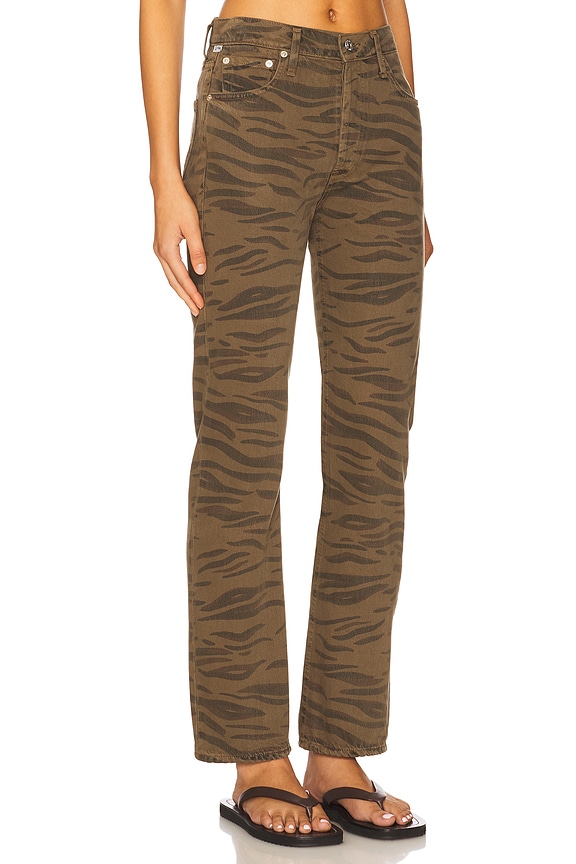 view 2 of 6 Blaine Vintage Straight Jeans in Olivine Zebra