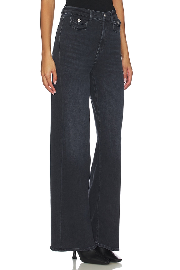 view 2 of 6 Issy Wide Leg Jeans in Washed Black