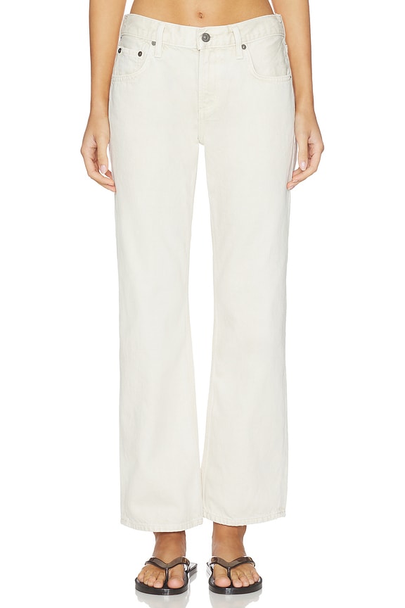 view 1 of 6 Faye Vintage Straight Jeans in Almond