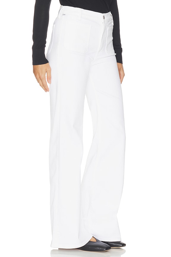 view 2 of 6 Kimberly Patch Pocket Flare Jeans in Soft White