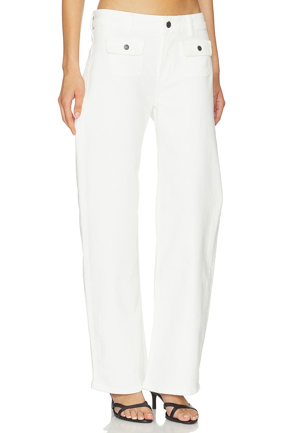 view 2 of 6 Nora Patch Pocket Trouser Jeans in Soft White