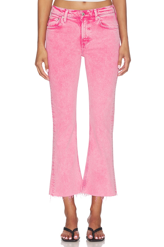 view 1 of 6 Goldie Kick Flare Ankle Jeans in Raspberry