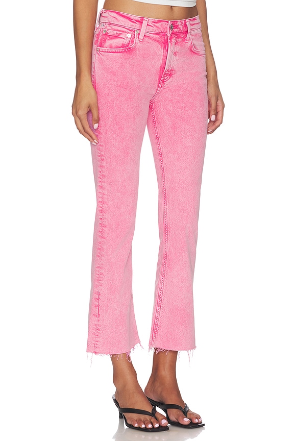 view 2 of 6 Goldie Kick Flare Ankle Jeans in Raspberry
