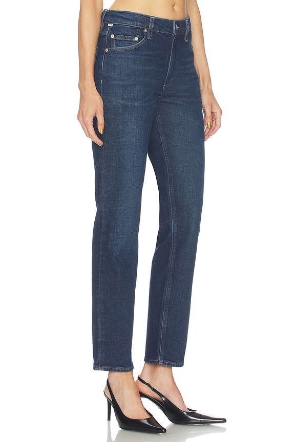 view 2 of 6 Savannah Cigarette Jean in Dark Indigo