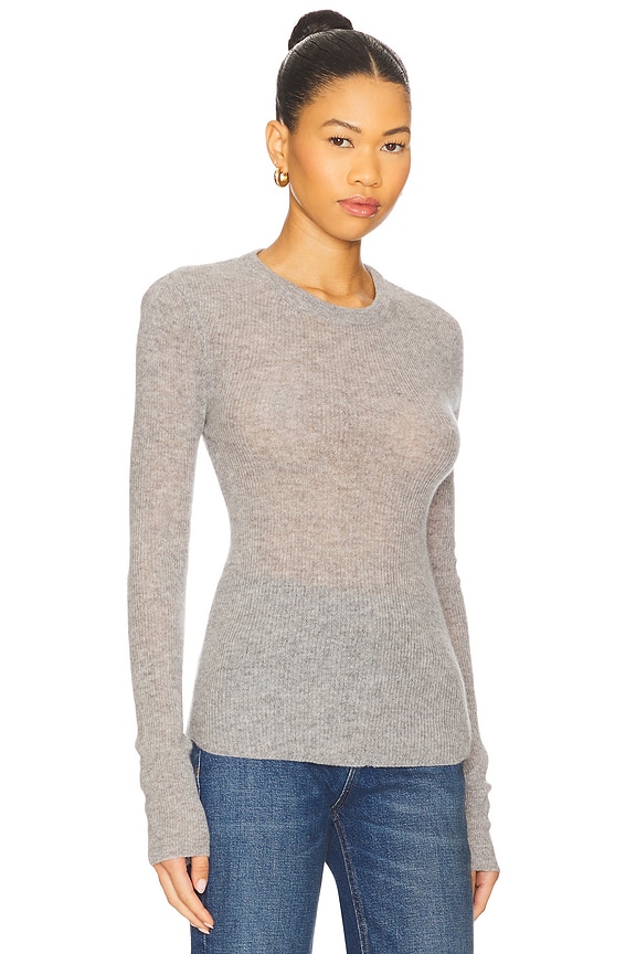 view 2 of 4 Alessia Crewneck Sweater in Heather Grey