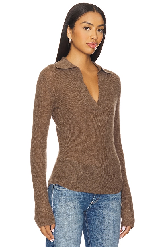 view 2 of 4 Simone Polo Sweater in Mushroom