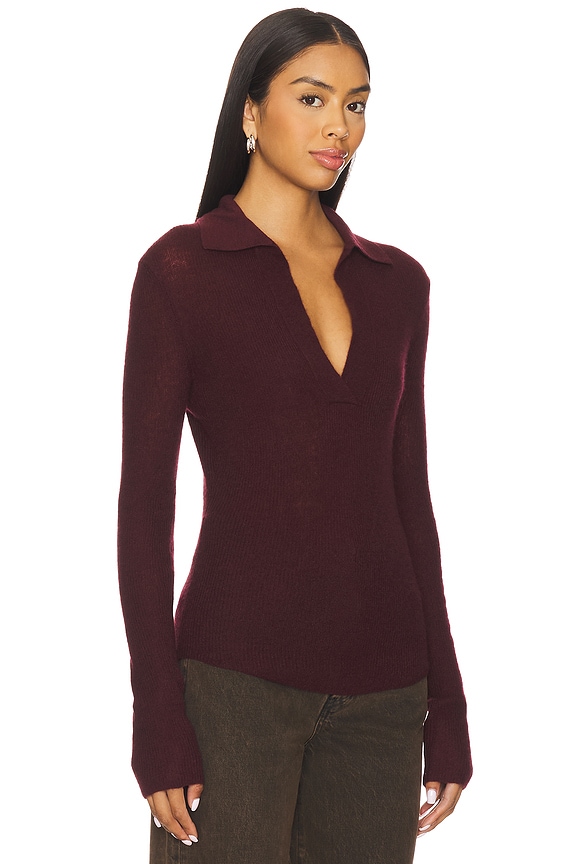 view 2 of 4 PULL SIMONE in Burgundy
