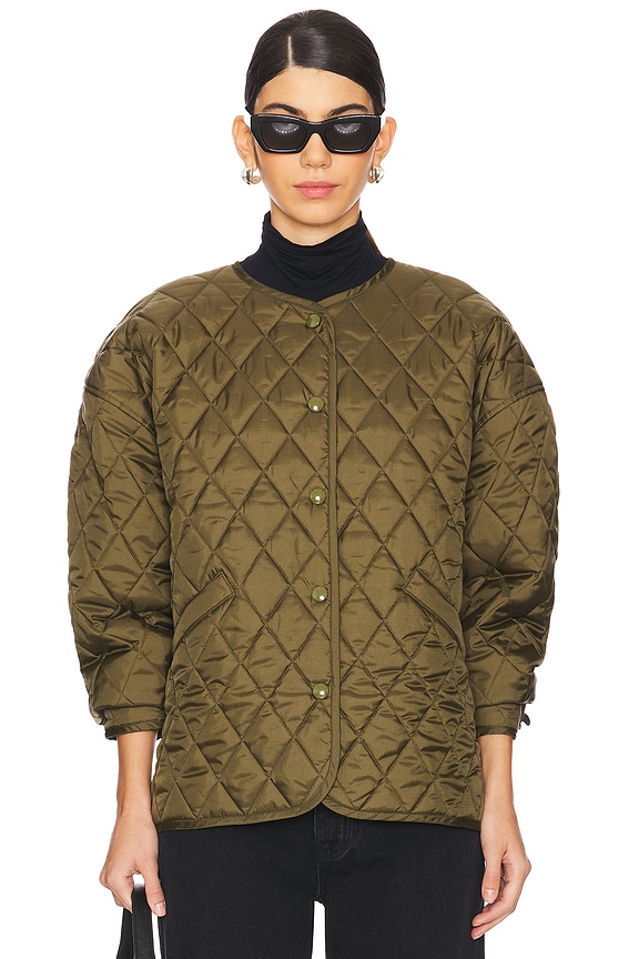 view 2 of 5 Huntleigh Quilted Coat in Army