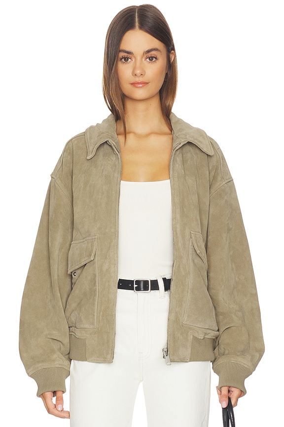 view 2 of 5 CHAQUETA VIVIENNE in Deep Olive