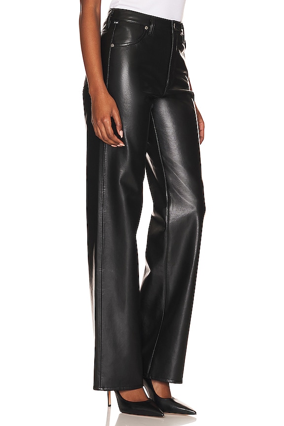 view 2 of 4 Leather Annina Trouser in Black