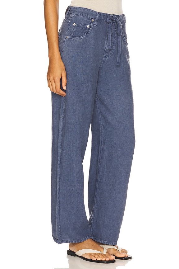 view 2 of 6 Brynn Drawstring Trouser in Dark Indigo Stone