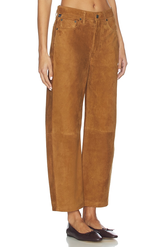 view 2 of 6 Suede Miro Relaxed Pant in Toasted Carmel