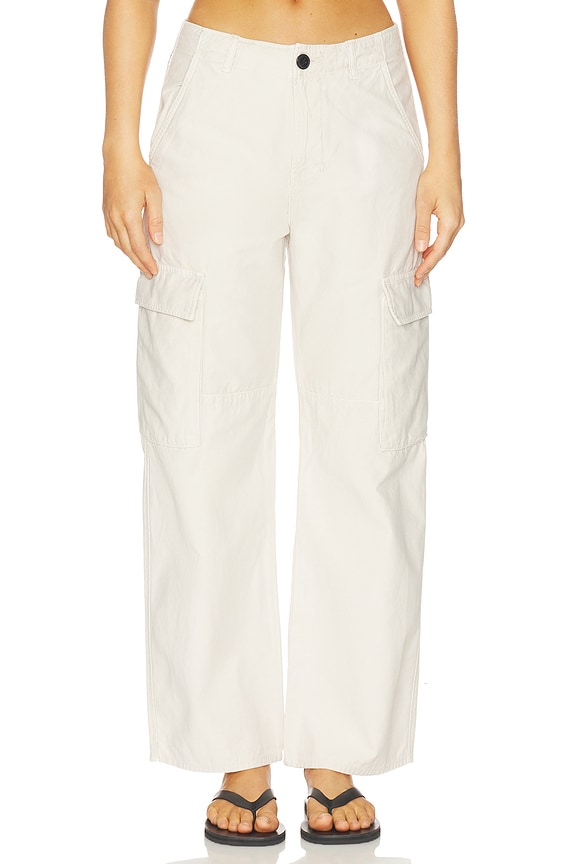 view 1 of 6 PANTALÓN CON TRABILLAS ESME in Pale Stone