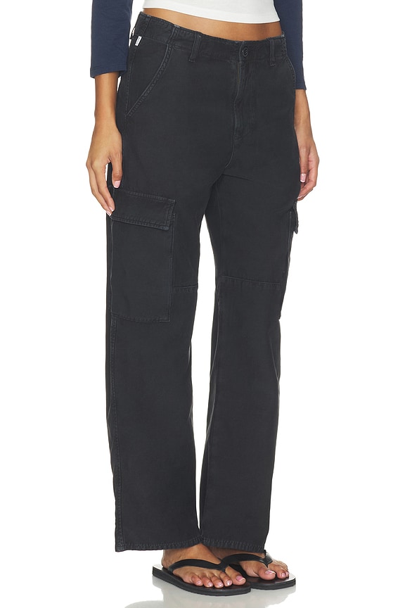 view 2 of 6 PANTALON CARGO ESME in Washed Black
