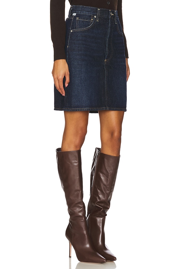 view 2 of 6 Etta Pencil Skirt in Deep Azure