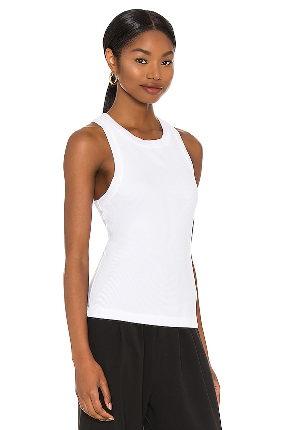 view 2 of 5 Isabel Rib Tank in White