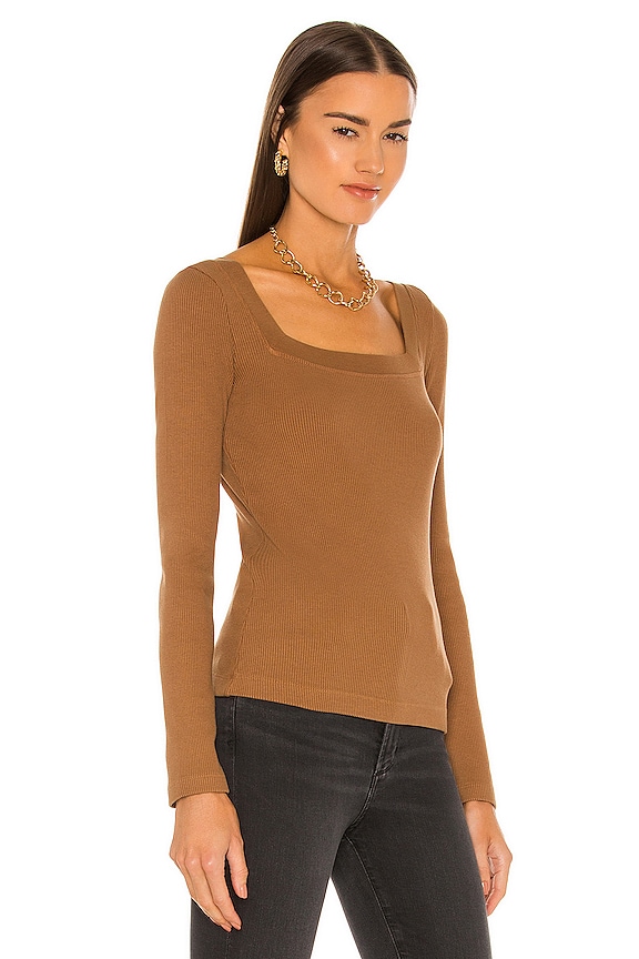 view 2 of 4 Marisol Square Neck Tee in French Toast