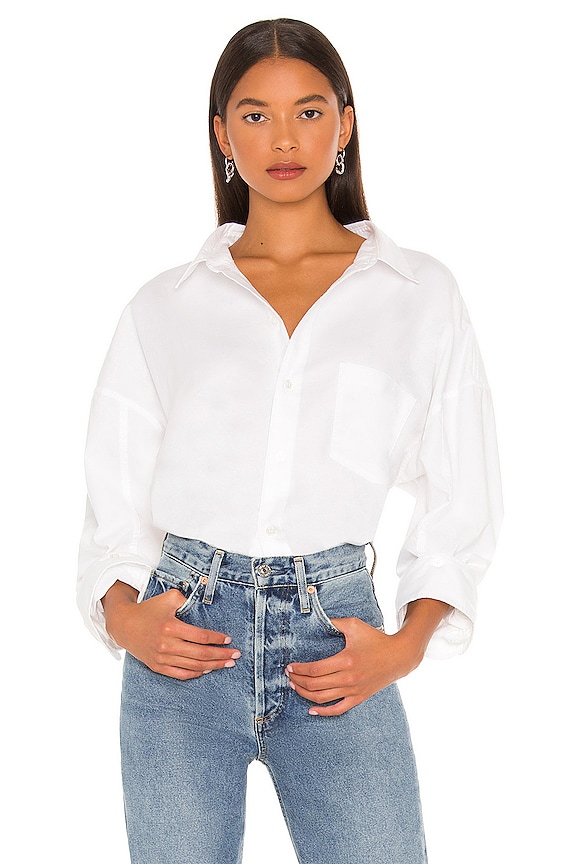 Citizens of Humanity Brinkley Oxford Shirt in Oxford White | REVOLVE