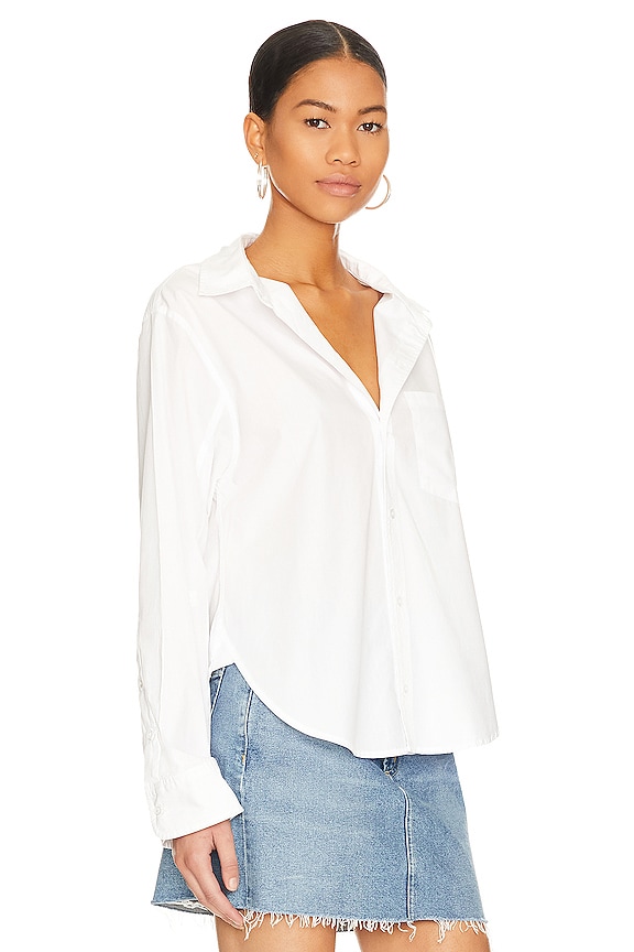 view 2 of 4 Kayla Shrunken Shirt in Optic White