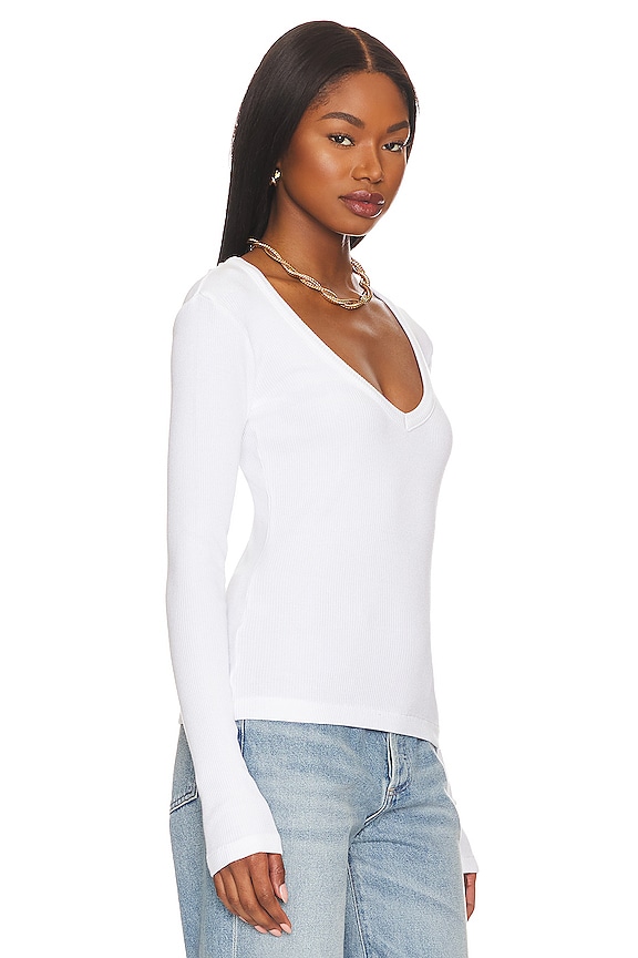 view 2 of 4 MANGA LARGA V CUELLO ANOUK in White